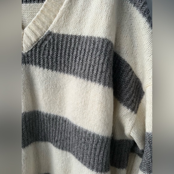 AllSaints Lou Metallic Striped Sweater (size M) - Picture 8 of 13